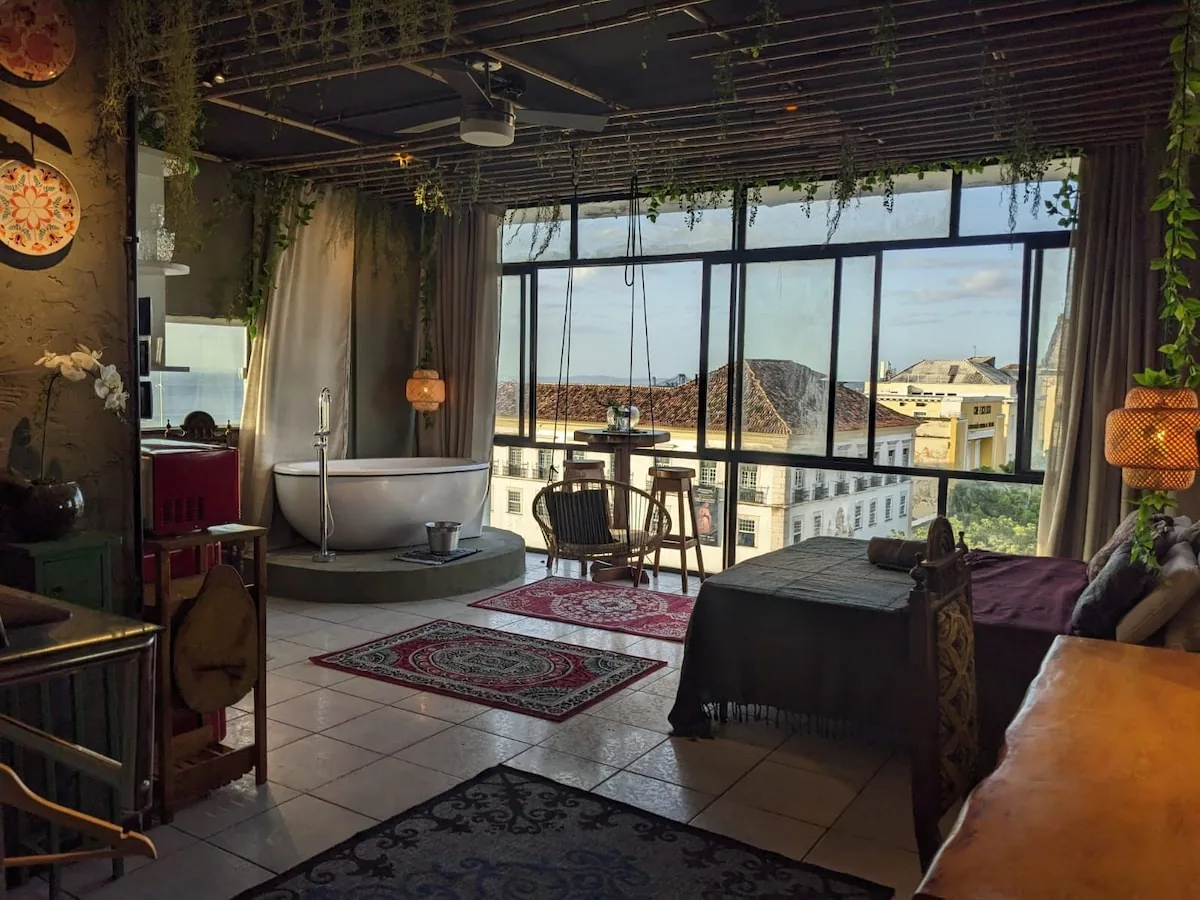 Área residencial — Vista do Elevador e Mar + Jacuzzi, Salvador, Bahia